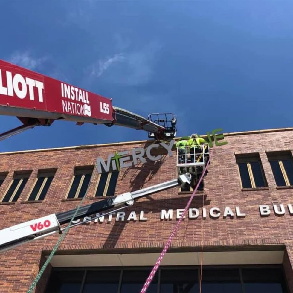 Installation Work Sign Professional Custom Sign Installation Services | INSTALLNATION