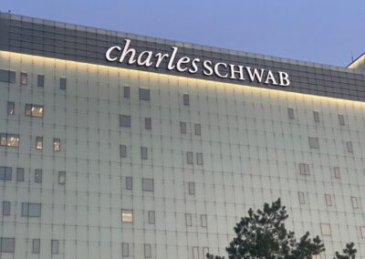 Charles Schwab High Rise Signage