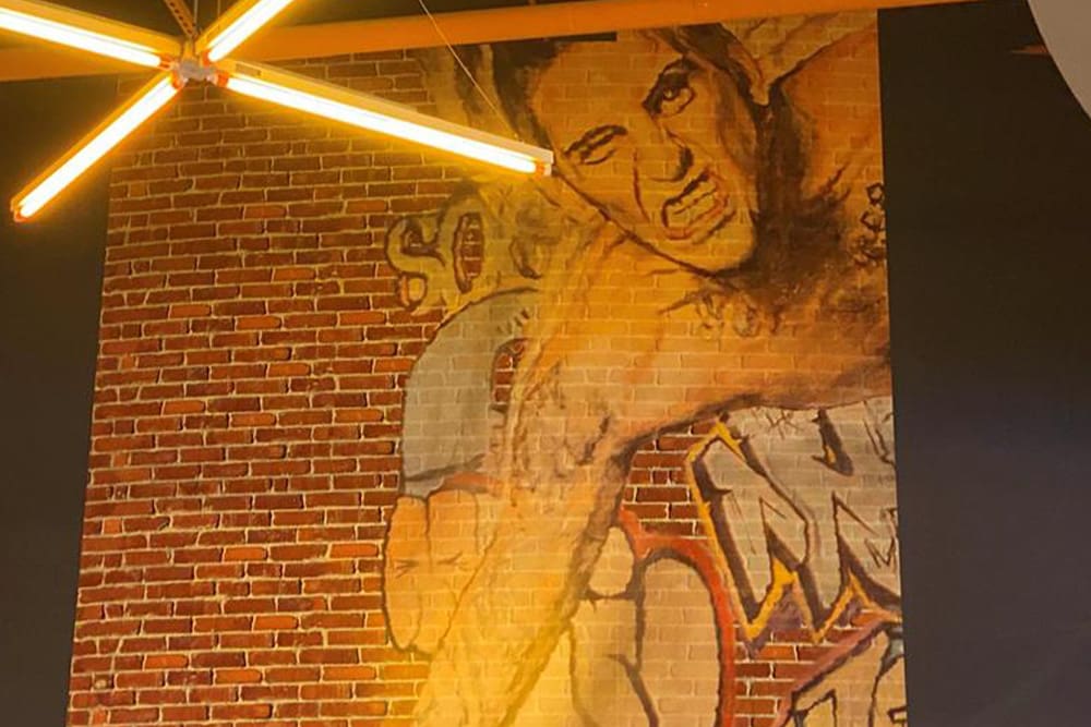 interior wall wrap on brick