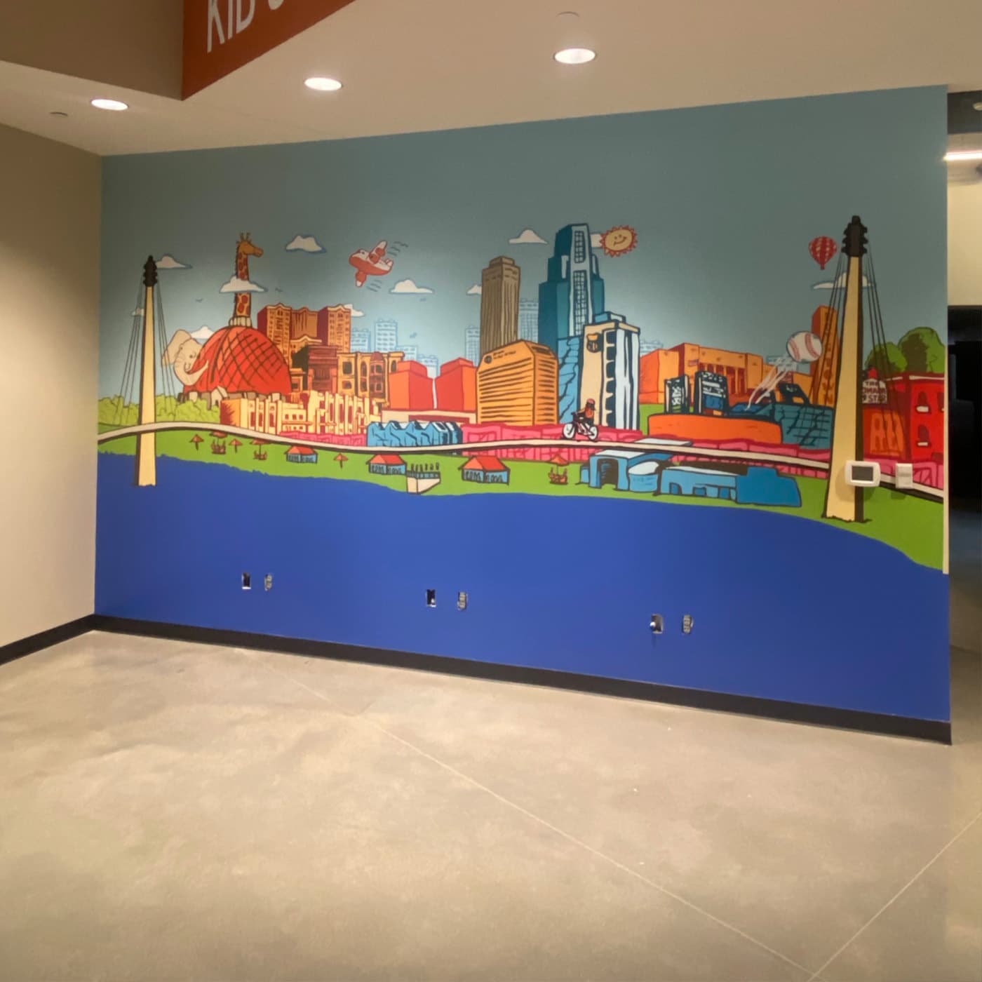 Interior Wall Mural Graphic 1x1 Old Chicago Exterior